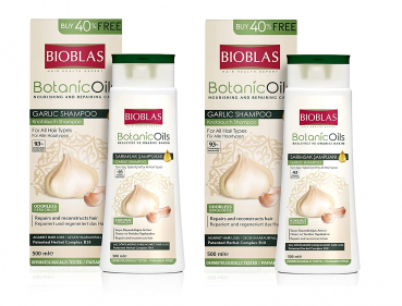 Bioblas BotanicOils Garlic Shampoo 2 x 500 ml